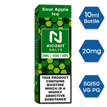 Load image into Gallery viewer, NICOHIT SALTS - SOUR APPLE ICE
